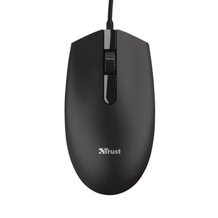 Trust TM-101 Ratón Óptico Ambidextro Negro